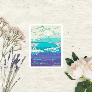 Unsafe Un-Bridge Sadbook Sticker